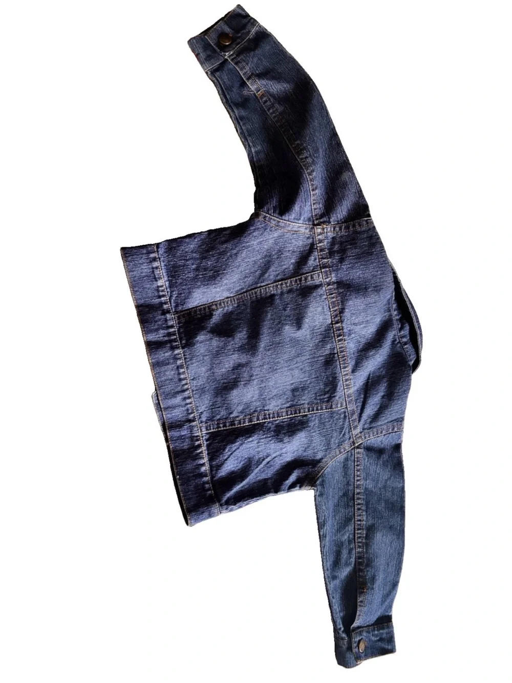 Classic Kids Dark Blue Denim Jacket with Button Front